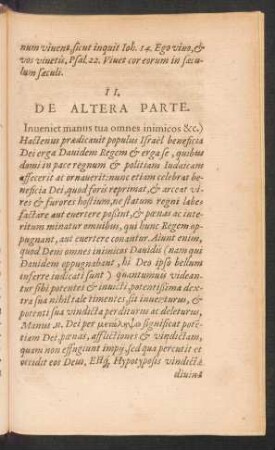 II. De Altera Parte.