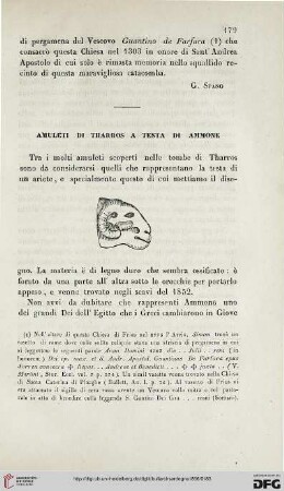 Amuleti di Tharros a testa di Ammone
