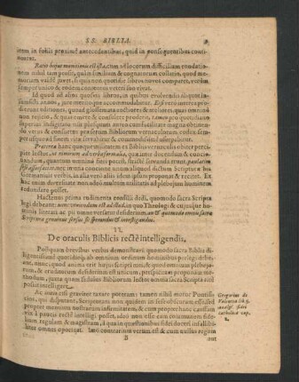 II. De oraculis Biblicis recte intelligendis.