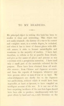 To my readers