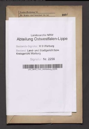 Erblasser: Menne, Friederike, geb. Heinemann: