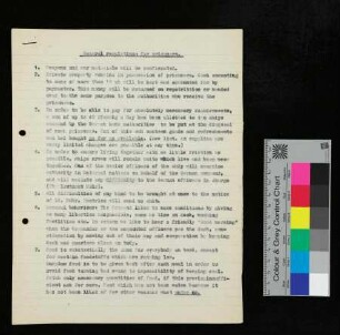 General regulations for prisoners