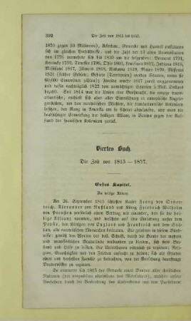 Viertes Buch. Die Zeit von 1815-1857