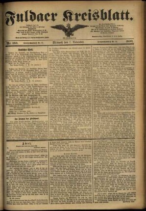 Ausgabe vom Mittwoch, den 07. November 1906.