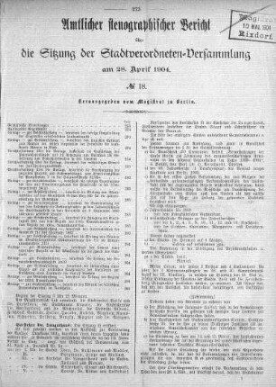 No. 18, 28.04.1904