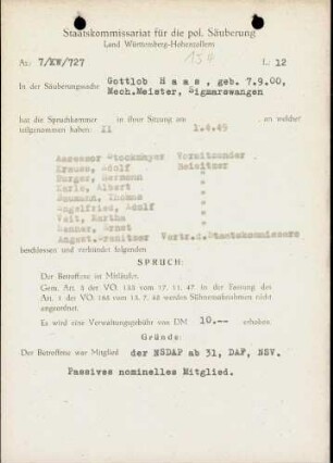 Haas, Gottlob