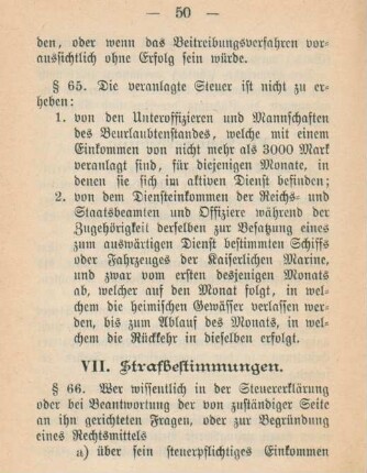 VII. Strafbestimmungen