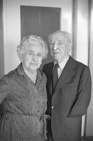 Diamanthochzeit der Eheleute Rudolf und Wilhelmine Liebers aus dem Wilhelmine-Lübke-Haus