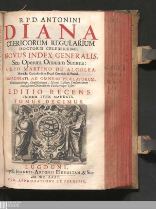 Tomus Decimus: Resolutiones Morales
