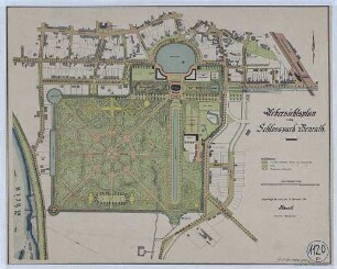 Übersichtsplan vom Schloßpark Benrath
