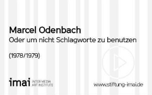 Oder um nicht Schlagworte zu benutzen