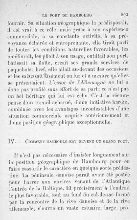 IV. Comment Hambourg est devenu un grand port.