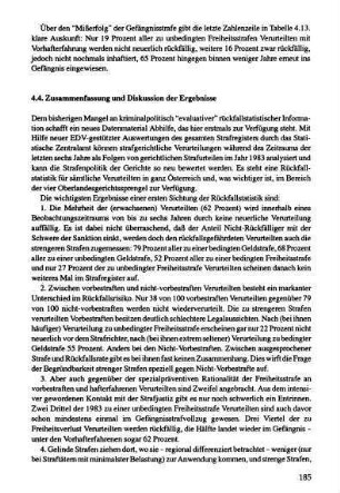 185-192, 4.4 Zusammenfassung und Diskussion der Ergebnisse