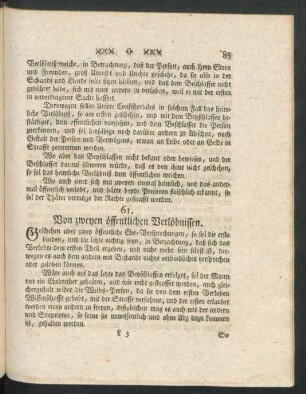 61. Von zweyen öffentlichen Verlöbnissen.