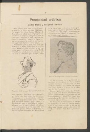 Precocidad artística: Carlos María y Teógenes Santana