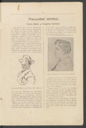 Precocidad artística: Carlos María y Teógenes Santana