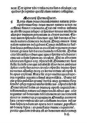 Mercurii Sermo Sacer