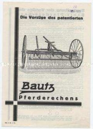 Die Vorzüge des patentierten Bautz Pferderechens
