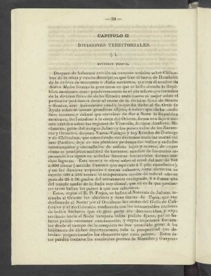 Capitulo II. Divisiones Territoriales