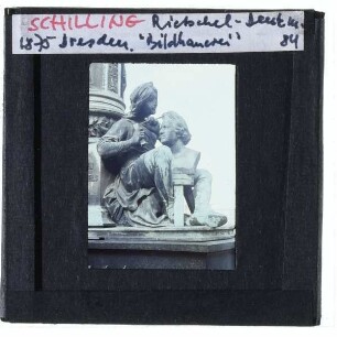 Dresden, Schilling, Ernst-Rietschel-Denkmal : Allegorie "Bildhauerei"