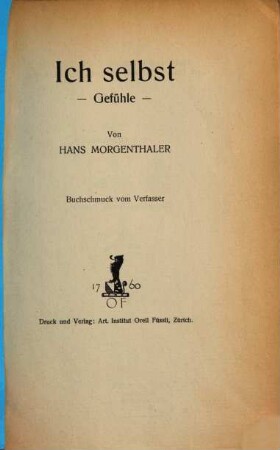 Ich selbst : Gefühle