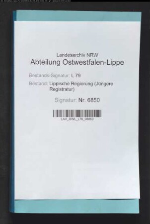 Kriegervereine im Bezirk des Verwaltungsamts Detmold, Teil 1