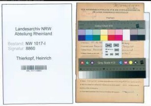 Entnazifizierung Heinrich Thierkopf , geb. 10.12.1902 (Studiendirektor)