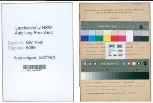 Entnazifizierung Gottfried Kuerschgen , geb. 30.01.1922 ()