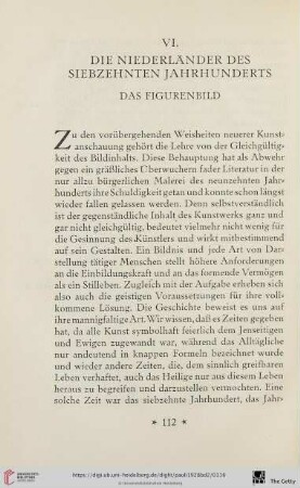 VI. Die Niederländer des siebzehnten Jahrhunderts: Das Figurenbild