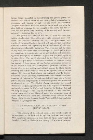The Maccabean Era and the End of the Jewish State