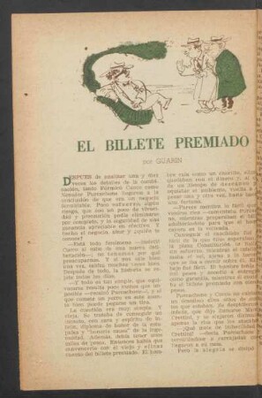 El billete premiado