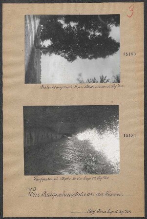 Vom Kriegsschauplatze an der Somme: Laufgraben im Abschnitte der bayr. 10. Inf. Div.