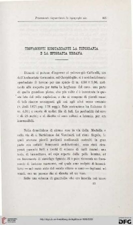 14: Trovamenti risguardanti la topografia e la epigrafia urbana, [8]