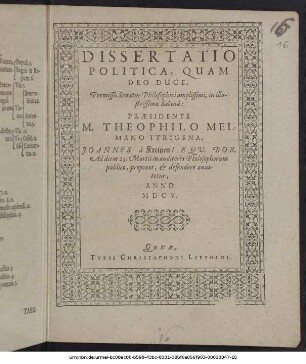 Dissertatio Politica
