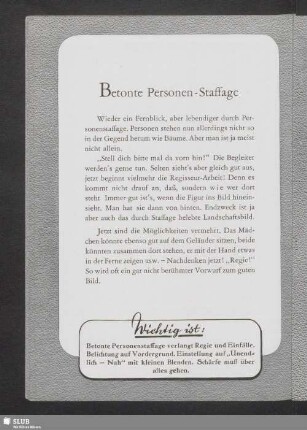 Betonte Personen-Staffage