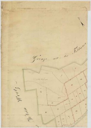 II. Rein-Karte von der Feldmark des Dorfes Mödlich (Moedlich) im Kreis Westprignitz (4 Teile)