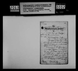 "Medici, Physici, Chirurgi, Oberamtsärzte" (= Angelegenheiten der Ärzte und Oberamtsärzte), Allgemeines