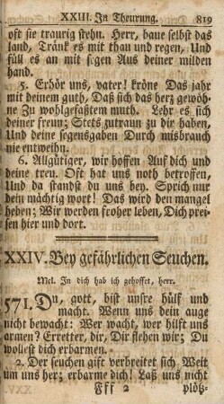 XXIV. Bey gefährlichen Seuchen