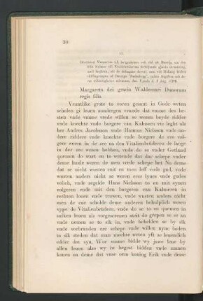 13. [Drottning Margareta till rådet i Danzig om dito, dat. Upsala d. 1 Aug. 1396.]