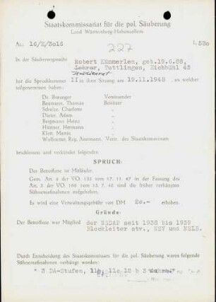 Kümmerlen, Robert