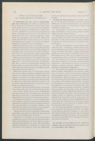 Notas e informaciones de publicaciones científicas