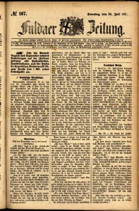 Ausgabe vom Sonntag, den 24. Juli 1881.
