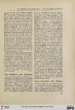 Neue Graphik und Bücher