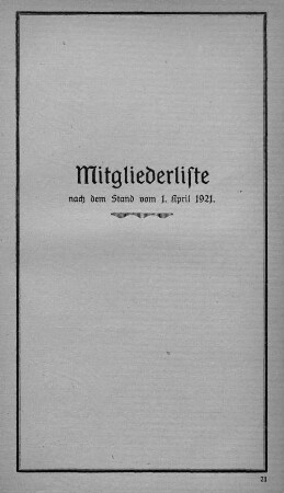 Mitgliederliste