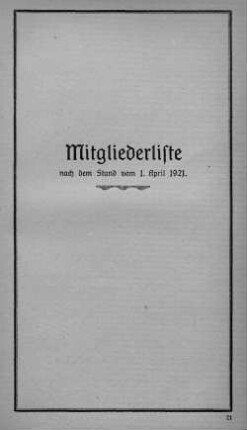 Mitgliederliste
