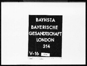 Politischer Schriftwechsel. (Januar-Juni)