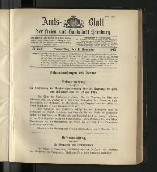 No. 243, 4. November 1915