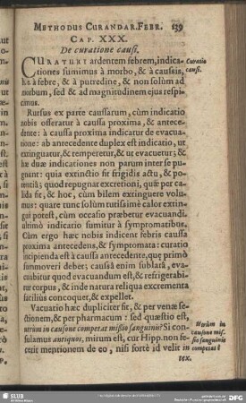 Cap. XXX. De curatione causi