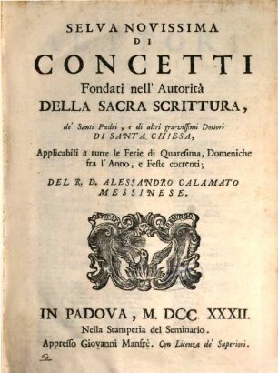 Nuova Selva di Concetti