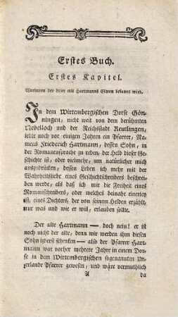 Hartmann : eine Wirtembergische Klostergeschichte
